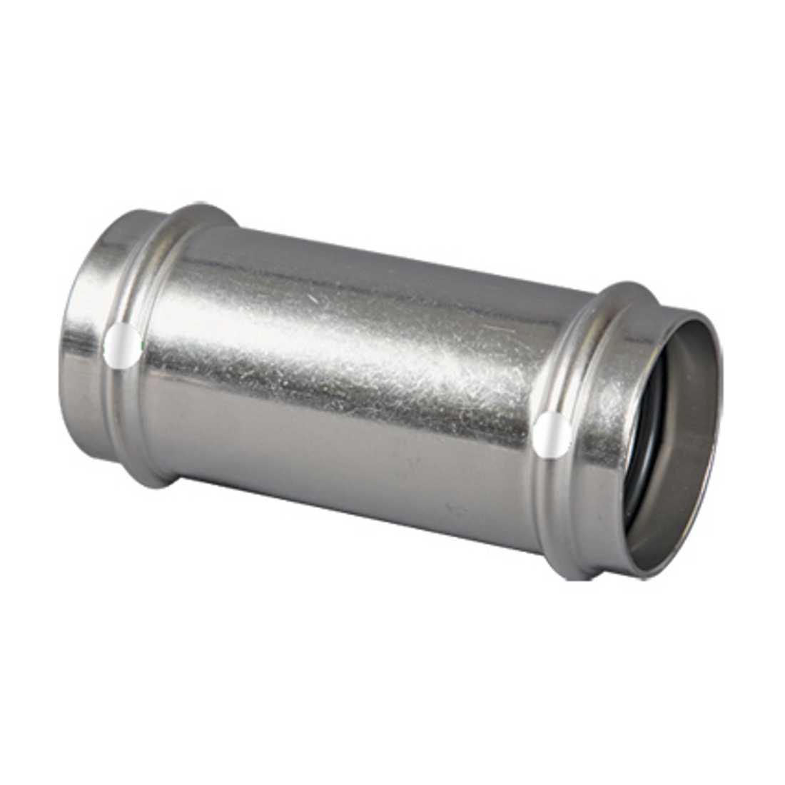 VIEGA Viega 85327 ProPress 304 Stainless Coupling w/ FKM Seal - No Stop (P x P)