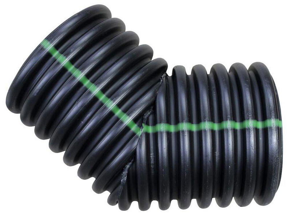 ADS Ads 1597AN 45 deg Dual Wall Fabricated Bend, For Use With N-12 Dual Wall HDPE Pipe, 15 in Plain End