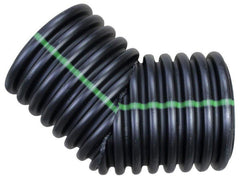 ADS Ads 1597AN 45 deg Dual Wall Fabricated Bend, For Use With N-12 Dual Wall HDPE Pipe, 15 in Plain End