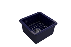 BOCCHI Bocchi 1359-010-0120 Sotto dual-mount fireclay 18 in. single bowl bar sink