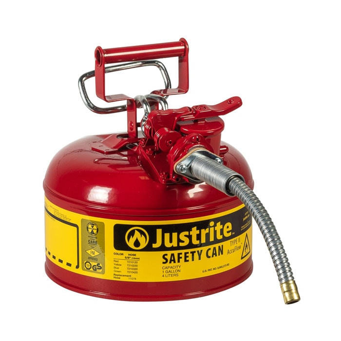 JUSTRITE Justrite 7210320 Safety Can for Kerosene 1 gal 5/8 inches Hose