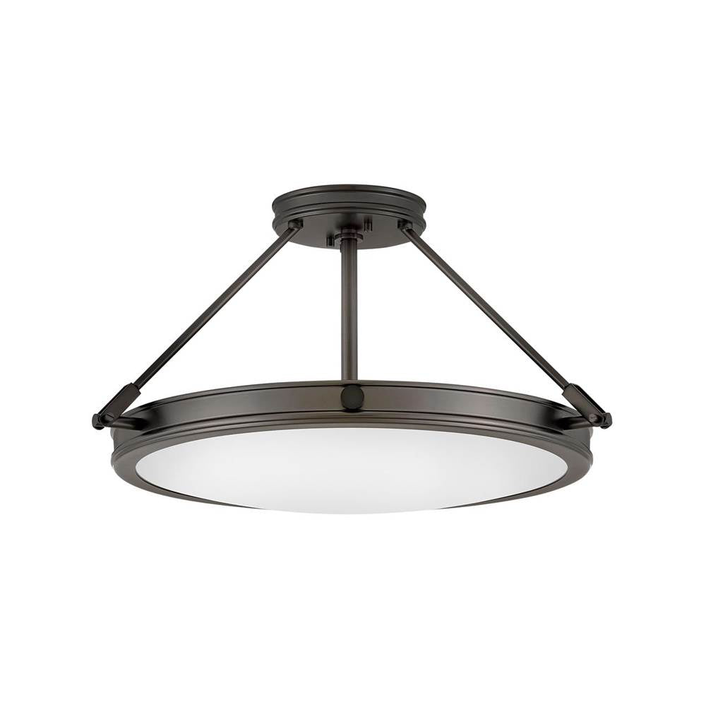HINKLEY Hinkley Lighting 3382BX Collier Semi-Flush Mount 4-5w Cand. LED, 60w Equiv.