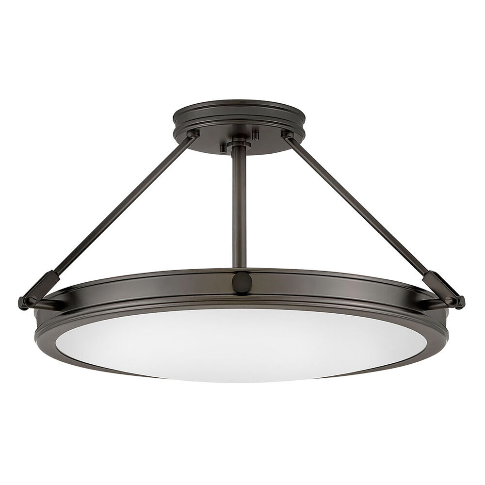 HINKLEY Hinkley Lighting 3382BX Collier Semi-Flush Mount 4-5w Cand. LED, 60w Equiv.
