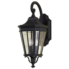 SEAGULL LIGHTING Seagull Lighting OL5401BK Cotswold Lane 2 Light Candle Style Wall Lantern 60 W