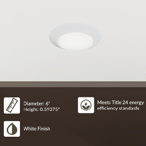 SEAGULL LIGHTING Seagull Lighting 14916RD-15 led Fixture 6 Inches