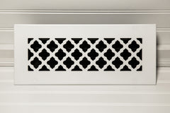 STEELCREST SteelCrest BTU12X4SWHN Floor Supply Vent with Damper 12x4
