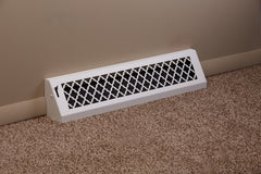 STEELCREST SteelCrest BTU24BBSWH Baseboard Vent 24 Inch White Steel