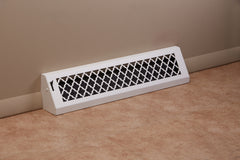STEELCREST SteelCrest BTU24BBSWH Baseboard Vent 24 Inch White Steel