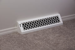 STEELCREST SteelCrest BTU24BBSWH Baseboard Vent 24 Inch White Steel