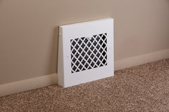 STEELCREST SteelCrest BTU13GBBSWH Gravity Baseboard Vent 13 Inch