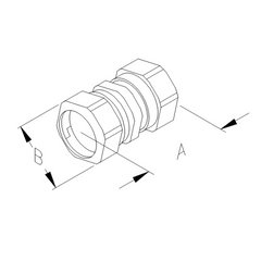 ATKORE Atkore CK125RKON 1-1/4 inches Compression Coupling