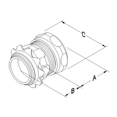 ATKORE Atkore CC50RKON 1/2 inches Compression Connectors