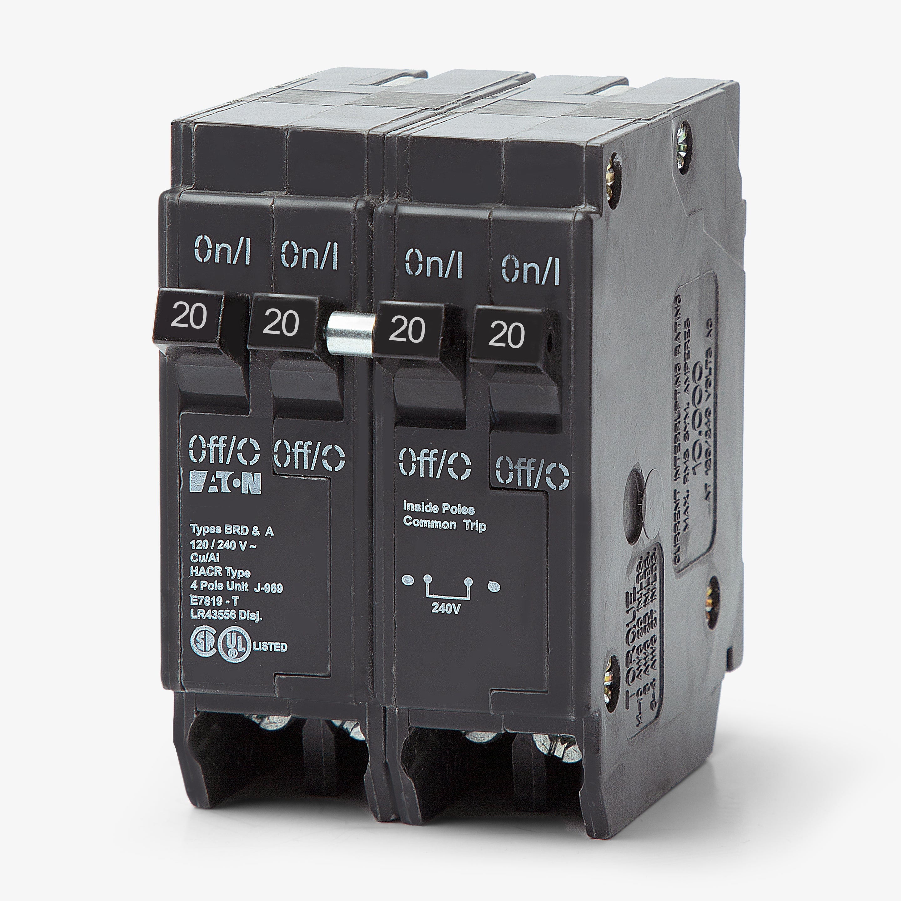 CUTLER & HAMMER Cutler & Hammer BQ2202120 BR Thermal Magnetic Circuit Breaker 20/(2)20/20