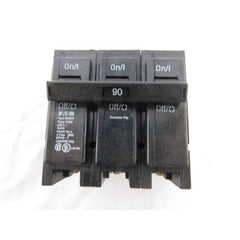 CUTLER & HAMMER Cutler & Hammer BR390 Type BR Thermal Magnetic Circuit Breaker, 90A, 240 VAC, 3-Pole