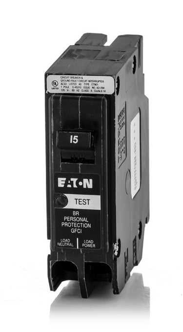 CUTLER & HAMMER Cutler & Hammer BRP115GF GFCI Miniature Circuit Breaker 15A