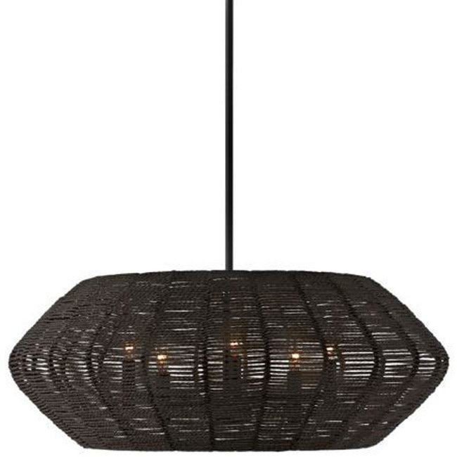 HINKLEY Hinkley 40384BLK-CML Luca Medium Convertible Drum Chandelier