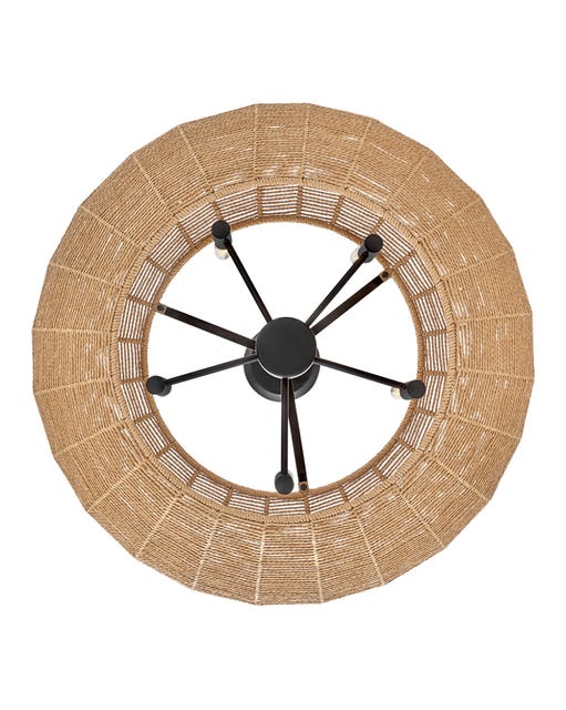 HINKLEY Hinkley 40384BLK-CML Luca Medium Convertible Drum Chandelier
