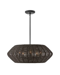 HINKLEY Hinkley 40384BLK-CML Luca Medium Convertible Drum Chandelier