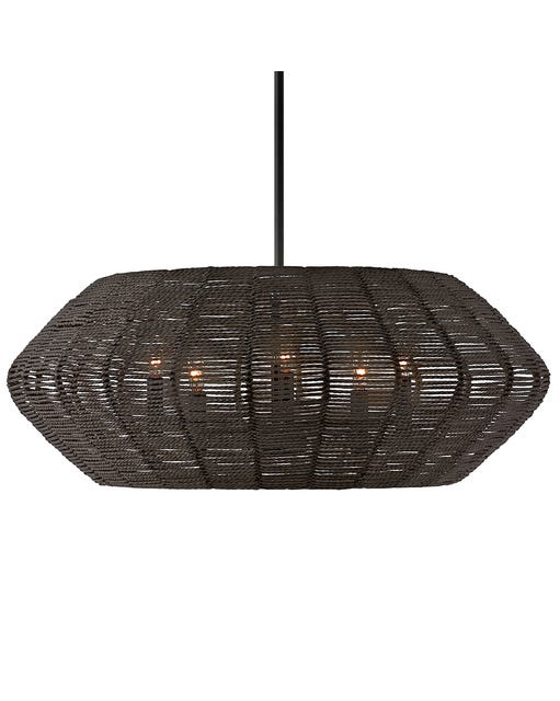 HINKLEY Hinkley 40384BLK-CML Luca Medium Convertible Drum Chandelier