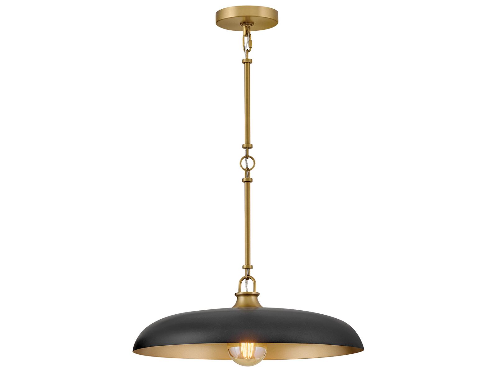 HINKLEY Hinkley 48167LCB-BK Sadie Medium Dome Pendant 12W