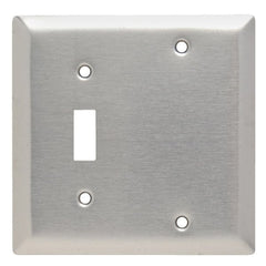 LEGRAND Legrand SS113 Combination Wall Plate, 1 Toggle Switch and 1 Blank, 2-Gang