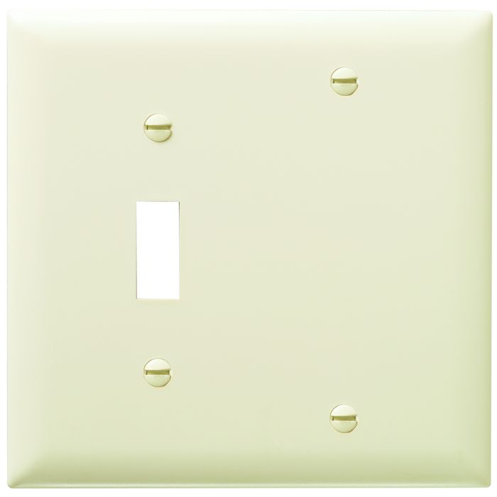 LEGRAND Legrand TP113-LA Combination Openings, 1 Toggle Switch and 1 Blank, Two Gang