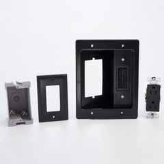 LEGRAND Legrand HT2102BKV1 In-Wall TV Connection Kit 15A