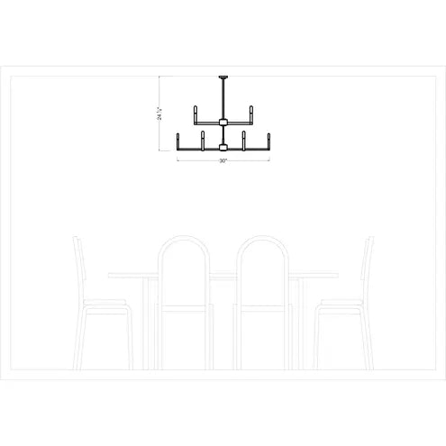 SEAGULL LIGHTING Seagull Lighting 3164209-962 Nine Light Chandelier 60w