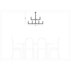 SEAGULL LIGHTING Seagull Lighting 3164209-962 Nine Light Chandelier 60w