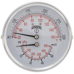 WINTERS INSTRUMENTS Winters Instruments TTD402 Tridicator 0-75 PSI 70 F-320 F