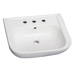 BARCLAY PRODUCTS Barclay Products 3-2008WH Caroline 450 Ped Lav 8 feet' Widespread