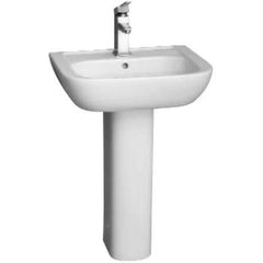 BARCLAY PRODUCTS Barclay Products 3-2008WH Caroline 450 Ped Lav 8 feet' Widespread