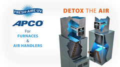 FRESH-AIRE UV Fresh-Aire Uv TUV-APCO-SI2-P Apco Carbon Cell Matrix HVAC In-Duct UV Light Air Purifier with Pre-wired Plug, 2 Year Lamp