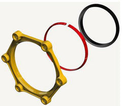 ROMAC Romac 242-0863 Grip Ring Accessory Pack 8 in Iron/Stainless Steel