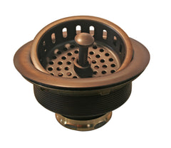 WESTBRASS Westbrass D214 Post Style Large Kitchen Basket Strainer