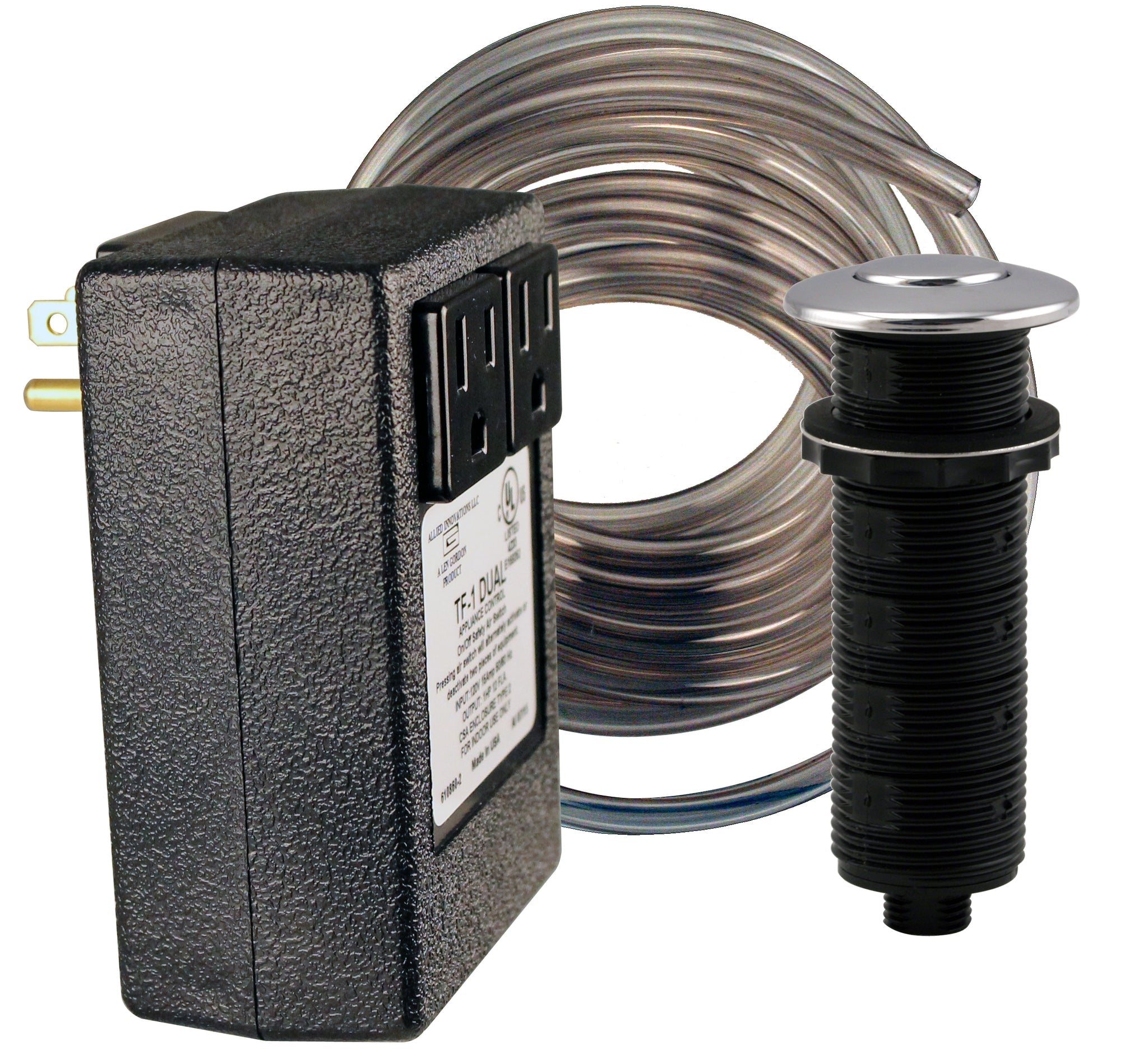 WESTBRASS Westbrass ASB-2B3-62 Disposal Air Switch and Dual Outlet Control Box