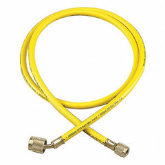 YELLOW JACKET Yellow Jacket 22012 Charging/Vacuum Hose 12 inches L Brass Fitting