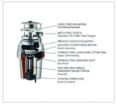 XO APPLIANCE Xo Appliance XOD1PROBF 1 HP Batch Feed