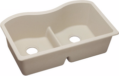 ELKAY Elkay ELGULB3322PT0 Quartz Classic 33 inches x 20 inches x 9-1/2 inches Double Bowl Undermount Sink with Aqua Divide