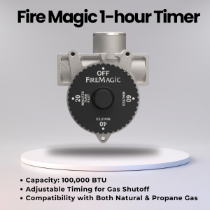 FIREMAGIC Firemagic 3092D 1 Hour Automatic Timer Gas Shut Off Valve With Logo