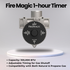 FIREMAGIC Firemagic 3092D 1 Hour Automatic Timer Gas Shut Off Valve With Logo