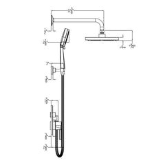 HUNTINGTON BRASS Huntington Brass P6783949 Round Push Button Shower Trim Set