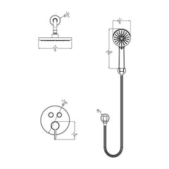 HUNTINGTON BRASS Huntington Brass P6783949 Round Push Button Shower Trim Set