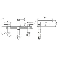HUNTINGTON BRASS Huntington Brass S7382002 Razo Roman Tub Filler