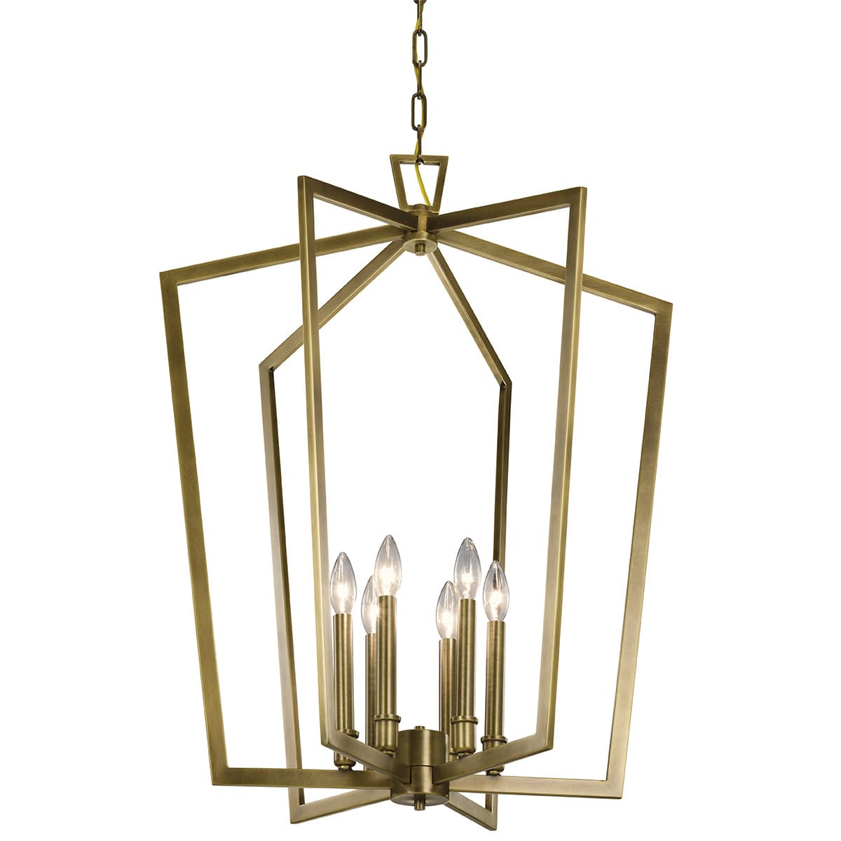 KICHLER LIGHTING Kichler Lighting 43495BK Abbotswell Chandelier 6-Light 24.75 inches DIA