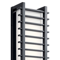 KICHLER LIGHTING Kichler Lighting 49785BKLED Rockbridge Outdoor Wall Light 30 W