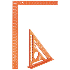 KLEIN TOOLS Klein Tools 935SQVP Rafter and Framing Square Set 7-Inch Rafter 16 x 24-Inch Framing
