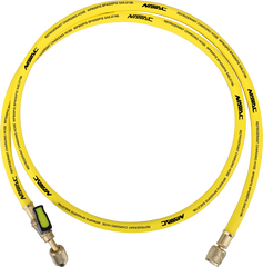 NAVAC Navac NH5CY 1/4 inches Refrigerant Charging Hose with Ball Valve - Yellow (5 feet)