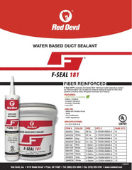 RED DEVIL Red Devil 0841DW F-Seal 181 Fiber Reinforced Water Based Duct Sealant 1 Gallon
