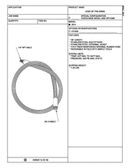 FISHER Fisher 2914 Pre-Rinse Hose 36 inches
